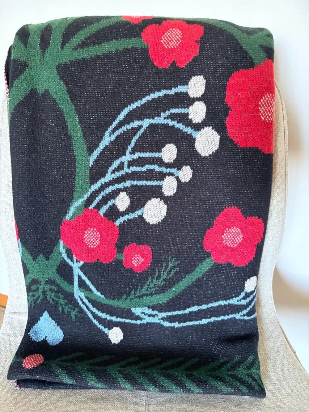 IKEA Vinterfint Throw Blanket all natural fiber !